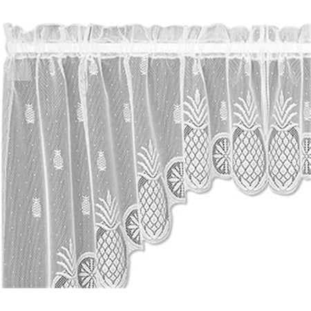 Heritage Lace 72 x 30 in. Welcome Swag Pair, Ecru 7270ES-30PR